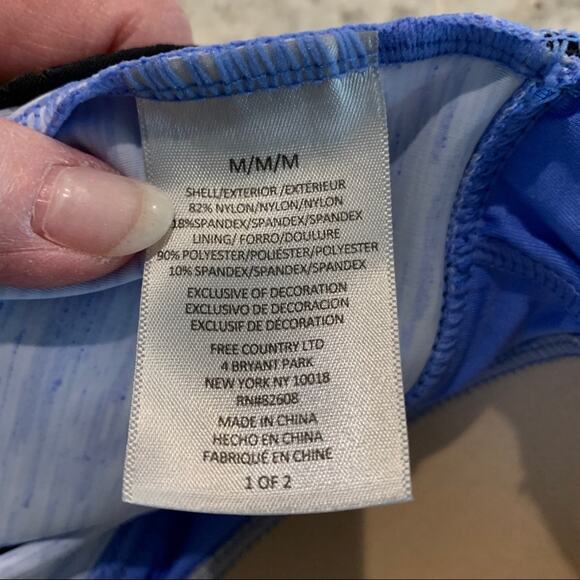 Free country athletic top blue size medium - Picture 9 of 10